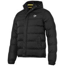 Dunlop Kurtka Sportowa Essentials Padded Jacket (ocieplana, kieszenie boczne) czarna Mężczyźni